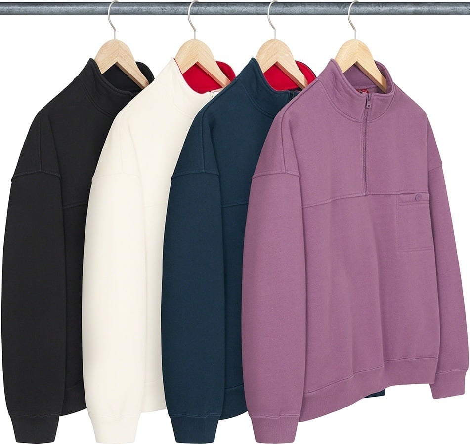 Washed Half Zip Pullover